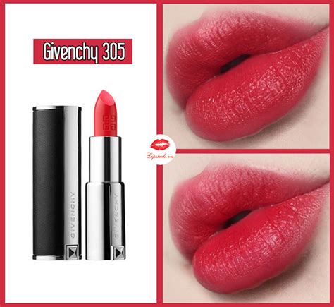 givenchy 305 new year|Givenchy Rouge Egerie (305) Le Rouge Review & Swatches.